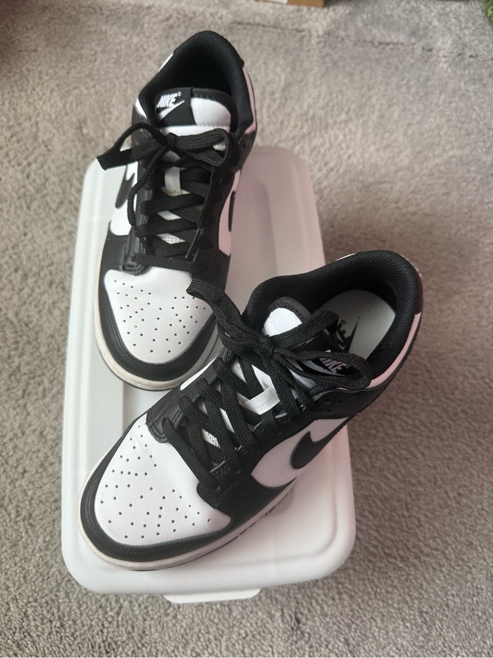 Nike Black and White Lace-Up Trainer